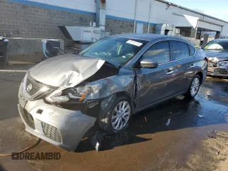 2019 Nissan Sentra S with VIN 3N1AB7AP6KY229801, listed as a Copart auction lot 82310174 with 81,241 mi miles and Salvage title. Bid and sale history available at DreamBid. Image 1.