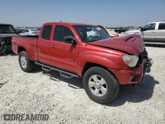2014 Toyota Tacoma PreRunner with VIN 5TFTU4GN9EX052879, listed as a Copart auction lot 49466945 with 186,032 mi miles and Salvage title. Bid and sale history available at DreamBid. Image 4.