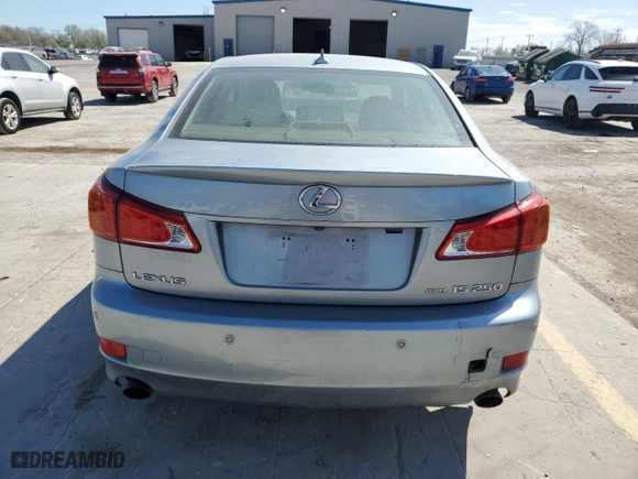 2009 Lexus IS 250 with VIN JTHCK262295029493, listed as a Copart auction lot 50779205 with 143,746 mi miles and Clean Title. Bid and sale history available at carsss.com. Image 6.