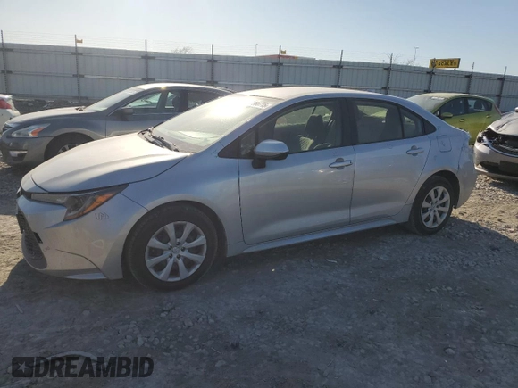 2022 Toyota Corolla LE with VIN JTDEPMAE3NJ226831, listed as a Copart auction lot 47880715 with 45,566 mi miles and Salvage Title. Bid and sale history available at carsss.com. Image 1.