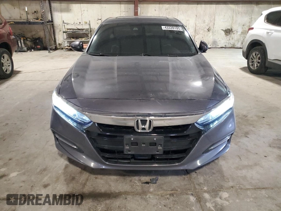 2020 Honda Accord with VIN 1HGCV3F1XLA001706, listed as a Copart auction lot 43339105 with 83,017 mi miles and Salvage Title. Bid and sale history available at DreamBid. Image 5.