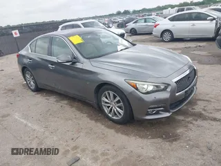 2015 Infiniti Q50 Premium z VIN JN1BV7AR9FM413801, wystawiony jako IAAI lot #42134770 z przebiegiem 111 367 mil mil oraz . Historia ofert i sprzedaży dostępna na DreamBid. Obrazek 1.