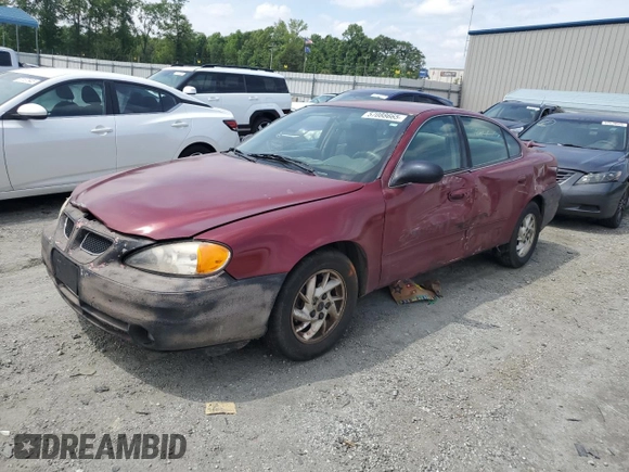 2004 Pontiac Grand Am SE z VIN 1G2NE52F34M596603, wystawiony jako Copart lot #57088665 z przebiegiem 213 295 mil mil oraz Szkoda całkowita • Salvage title. Historia ofert i sprzedaży dostępna na DreamBid. Obrazek 1.