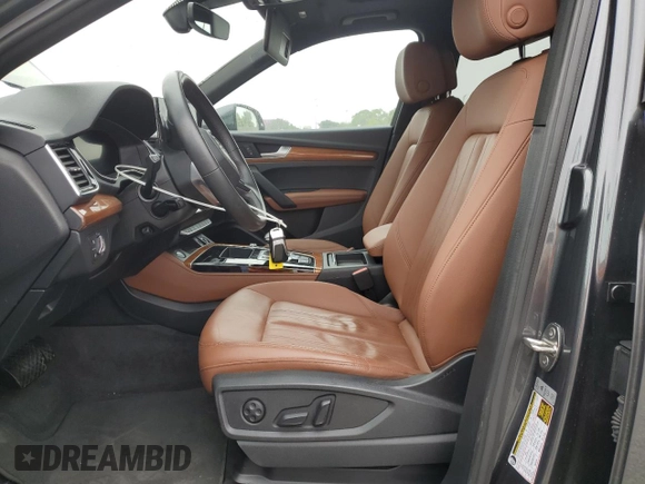 2022 Audi Q5 S line Premium Plus with VIN WA1EAAFY2N2077996, listed as a Copart auction lot 59636295 with 41,587 mi miles and Salvage title. Bid and sale history available at DreamBid. Image 7.