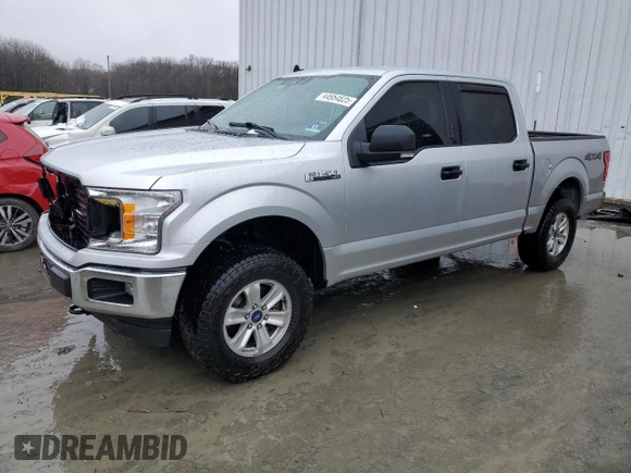 2019 Ford F-150 XL with VIN 1FTEW1EB6KFC11286, listed as a Copart auction lot 44954825 with 105,779 mi miles and Salvage Title. Bid and sale history available at carsss.com. Image 1.