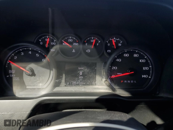 2022 Chevrolet Silverado 1500 Work Truck with VIN 1GCRDAED7NZ506084, listed as a Copart auction lot 44052965 with 137,013 mi miles and Clean Title. Bid and sale history available at DreamBid. Image 9.