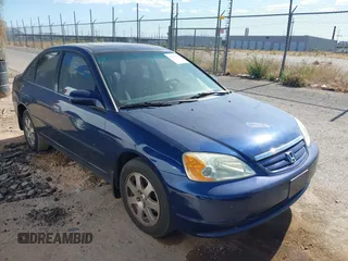 2001 Honda Civic EX with VIN 1HGES26721L047984, listed as a IAAI auction lot 42159975 with 116,136 mi miles. Bid and sale history available at carsss.com. Image 1.
