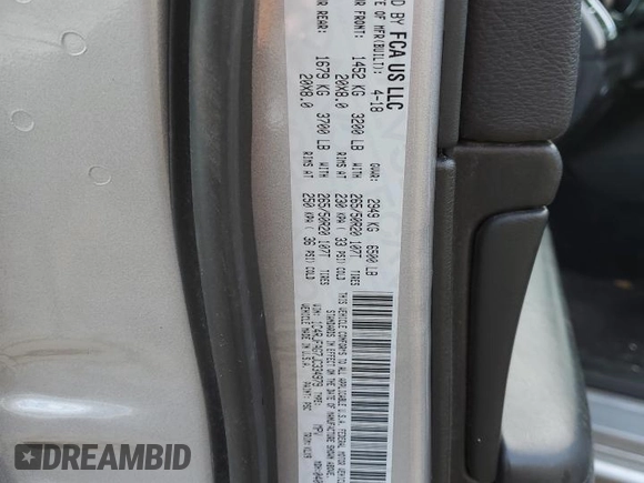 2018 Jeep Grand Cherokee Altitude with VIN 1C4RJFAG7JC334979, listed as a Copart auction lot 53260355 with 104,838 mi miles and Clean title. Bid and sale history available at DreamBid. Image 12.