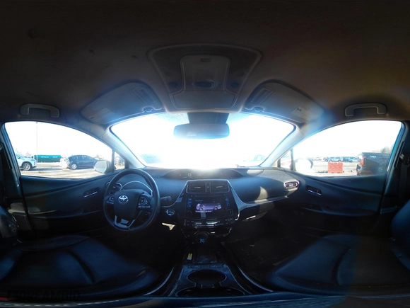 2019 Toyota Prius L Eco with VIN JTDKARFU9K3091887, listed as a IAAI auction lot 41282017 with 240,000 mi miles. Bid and sale history available at carsss.com. Image 18.