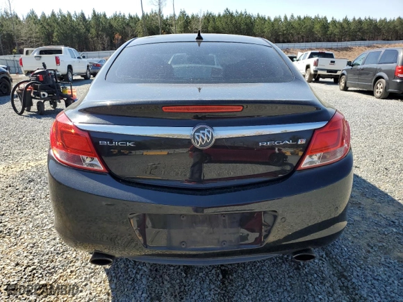 2012 Buick Regal Turbo Premium 1 with VIN 2G4GS5EV3C9140608, listed as a Copart auction lot 50021245 with 163,996 mi miles and Salvage Title. Bid and sale history available at carsss.com. Image 6.