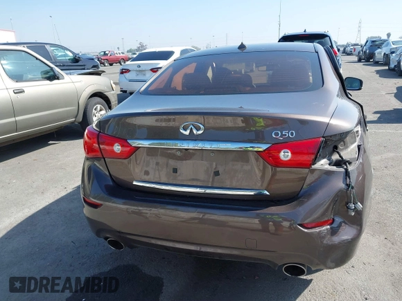 2014 Infiniti Q50 с VIN JN1BV7AP8EM670333, выставлен на аукционе IAAI как лот 41670015 с пробегом 59 427 миль миль и . История ставок и продаж доступна на DreamBid. Изображение 17.