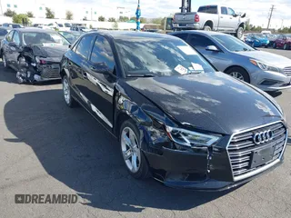 2018 Audi A3 Sedan Premium with VIN WAUAUGFF8J1041935, listed as a IAAI auction lot 41700356 with 44,611 mi miles. Bid and sale history available at carsss.com. Image 1.