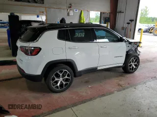 2024 Jeep Compass Limited с VIN 3C4NJDCN2RT176632, выставлен на аукционе Copart как лот 61791185 с пробегом 5 198 миль миль и Списание • Salvage title. История ставок и продаж доступна на DreamBid. Изображение 3.