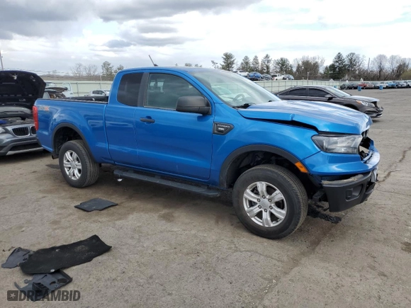 2021 Ford Ranger XL with VIN 1FTER1FH1MLD00407, listed as a Copart auction lot 47432315 with 74,841 mi miles and Salvage Title. Bid and sale history available at carsss.com. Image 4.