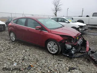 2015 Ford Focus Titanium with VIN 1FADP3N2XFL328466, listed as a Copart auction lot 43372935 with 81,189 mi miles and Salvage Title. Bid and sale history available at carsss.com. Image 4.