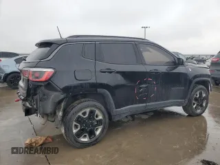2018 Jeep Compass Trailhawk with VIN 3C4NJDDB6JT456305, listed as a Copart auction lot 44175405 with 124,636 mi miles and Salvage Title. Bid and sale history available at carsss.com. Image 3.