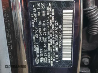 2019 Genesis G80 Sport with VIN KMTFN4JB3KU320137, listed as a Copart auction lot 79307364 with 60,010 mi miles and Non Repairable. Bid and sale history available at DreamBid. Image 13.