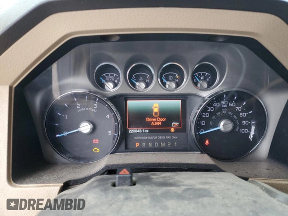 2011 Ford F-350 XL with VIN 1FT8W3BT8BEA46045, listed as a Copart auction lot 85193514 with 220,843 mi miles and Salvage Title. Bid and sale history available at DreamBid. Image 9.