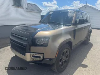 2020 Land Rover Defender X with VIN SALEXEEU1L2033276, listed as a Copart auction lot 64449055 with 75,389 mi miles and Clean title. Bid and sale history available at DreamBid. Image 1.