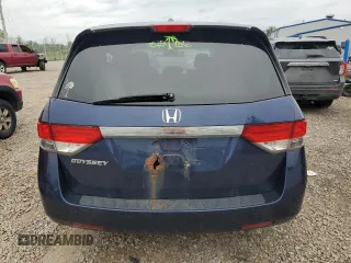 2014 Honda Odyssey EX-L with VIN 5FNRL5H61EB015958, listed as a Copart auction lot 62747765 with Not provided miles and Salvage title. Bid and sale history available at DreamBid. Image 6.