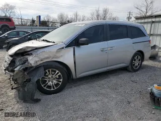 2013 Honda Odyssey EX with VIN 5FNRL5H44DB047963, listed as a Copart auction lot 48851745 with 179,637 mi miles and Salvage Title. Bid and sale history available at carsss.com. Image 1.