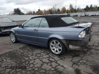2003 BMW 3 Series 325Ci with VIN WBABS33463PG88875, listed as a Copart auction lot 80553934 with 202,964 mi miles and Salvage Title. Bid and sale history available at carsss.com. Image 2.
