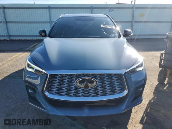 2023 Infiniti QX55 Essential with VIN 3PCAJ5KR2PF123868, listed as a Copart auction lot 49993035 with 10,009 mi miles and Salvage Title. Bid and sale history available at DreamBid. Image 5.