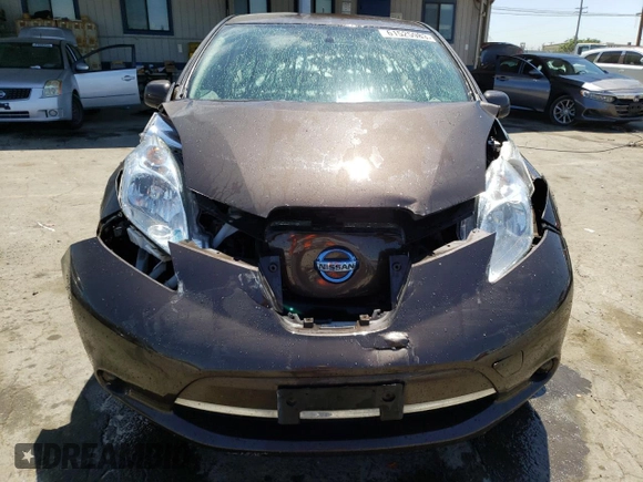 2016 Nissan LEAF S with VIN 1N4BZ0CP0GC308050, listed as a Copart auction lot 61525983 with 78,199 mi miles. Bid and sale history available at carsss.com. Image 5.