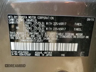 2015 Toyota RAV4 LE z VIN JTMBFREV8FD138497, wystawiony jako Copart lot #60345825 z przebiegiem 62 188 mil mil oraz Szkoda całkowita • Salvage title. Historia ofert i sprzedaży dostępna na DreamBid. Obrazek 12.
