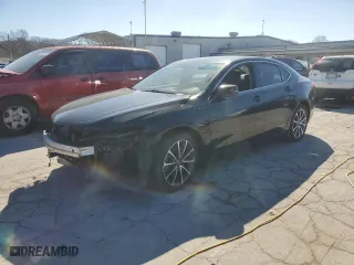 2016 Acura TLX V6 Tech with VIN 19UUB2F5XGA004654, listed as a Copart auction lot 46454525 with 112,587 mi miles and Salvage Title. Bid and sale history available at carsss.com. Image 1.