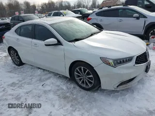 2020 Acura TLX with VIN 19UUB1F32LA004148, listed as a IAAI auction lot 41581447 with 57,606 mi miles. Bid and sale history available at carsss.com. Image 1.