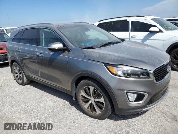 2017 Kia Sorento EX V6 with VIN 5XYPH4A56HG235968, listed as a Copart auction lot 42816975 with 0 mi miles and Salvage Title. Bid and sale history available at carsss.com. Image 4.