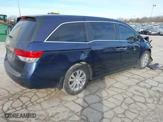 2016 Honda Odyssey EX with VIN 5FNRL5H48GB094868, listed as a IAAI auction lot 41449554 with 63,166 mi miles. Bid and sale history available at carsss.com. Image 4.