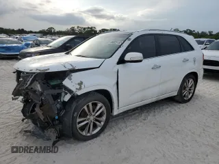 2014 Kia Sorento SX Limited with VIN 5XYKW4A75EG457091, listed as a Copart auction lot 69325132 with 87,100 mi miles and Salvage title. Bid and sale history available at DreamBid. Image 1.