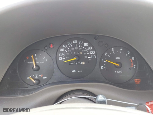 1999 Chevrolet Lumina LTZ with VIN 2G1WN52K1X9120907, listed as a IAAI auction lot 41782663 with 106,274 mi miles. Bid and sale history available at carsss.com. Image 7.