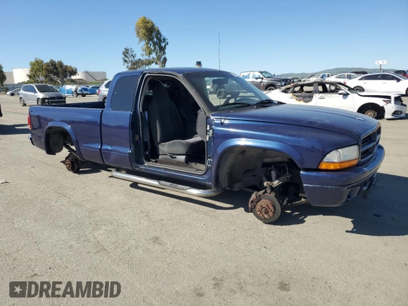 2001 Dodge Dakota Sport with VIN 1B7GG22N91S109111, listed as a Copart auction lot 48365845 with 0 mi miles and Salvage Title. Bid and sale history available at carsss.com. Image 4.