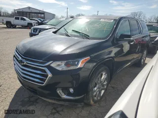 2021 Chevrolet Traverse High Country with VIN 1GNEVNKW3MJ104463, listed as a Copart auction lot 47053505 with 0 mi miles and Salvage Title. Bid and sale history available at carsss.com. Image 1.