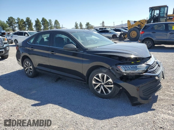 2023 Volkswagen Jetta S with VIN 3VW5M7BU4PM032750, listed as a Copart auction lot 55980285 with 23,660 mi miles and Salvage title. Bid and sale history available at DreamBid. Image 4.