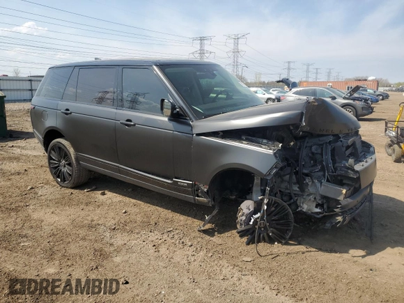 2018 Land Rover Range Rover with VIN SALGS5REXJA393675, listed as a Copart auction lot 54340625 with 94,674 mi miles and Salvage title. Bid and sale history available at DreamBid. Image 4.