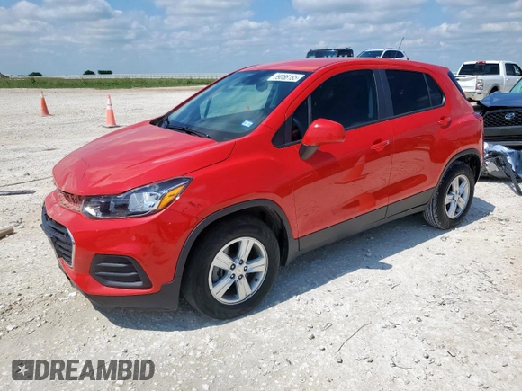 2020 Chevrolet Trax LS with VIN KL7CJKSB8LB350972, listed as a Copart auction lot 59056185 with 41,788 mi miles and Salvage title. Bid and sale history available at DreamBid. Image 1.