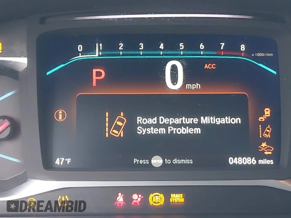 2022 Honda Pilot EX-L with VIN 5FNYF6H5XNB016493, listed as a IAAI auction lot 41579615 with 48,086 mi miles. Bid and sale history available at carsss.com. Image 16.
