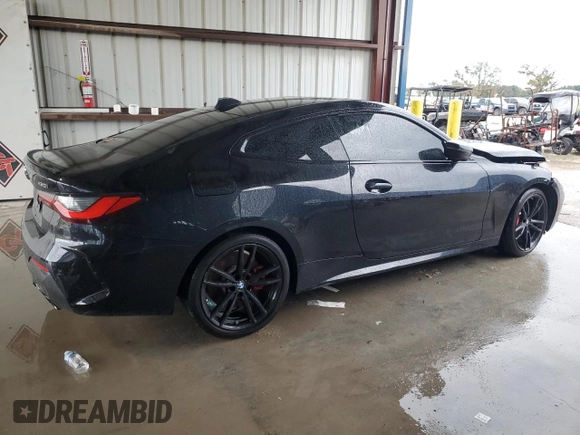 2022 BMW 4 Series 430i z VIN WBA53AP08NCJ06319, wystawiony jako Copart lot #73209604 z przebiegiem Nie podano mil oraz Szkoda całkowita • Salvage title. Historia ofert i sprzedaży dostępna na DreamBid. Obrazek 3.