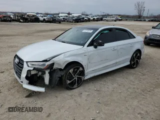 2020 Audi A3 Sedan S line Premium Plus with VIN WAUJEGFF9LA104105, listed as a Copart auction lot 41375075 with 49,811 mi miles and Salvage Title. Bid and sale history available at carsss.com. Image 1.