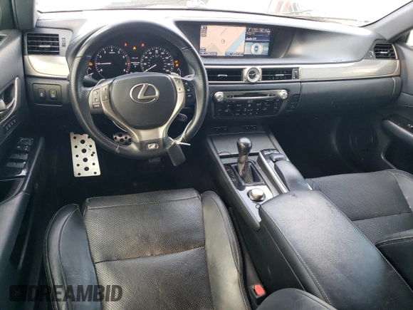 2014 Lexus GS 350 with VIN JTHBE1BLXE5029876, listed as a Copart auction lot 63291515 with 112,904 mi miles and Salvage title. Bid and sale history available at DreamBid. Image 8.