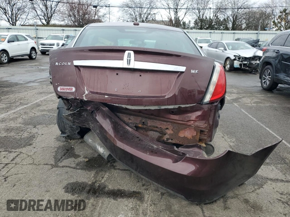 2010 Lincoln MKS with VIN 1LNHL9DR4AG605716, listed as a Copart auction lot 49903275 with 162,596 mi miles and Salvage Title. Bid and sale history available at DreamBid. Image 6.