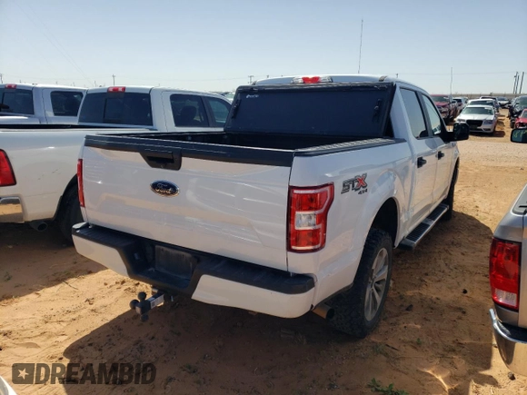 2018 Ford F-150 XL with VIN 1FTEW1E53JKF74547, listed as a Copart auction lot 51710635 with 202,356 mi miles and Clean Title. Bid and sale history available at DreamBid. Image 3.