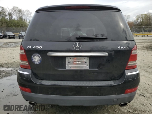 2009 Mercedes-Benz GL 450 with VIN 4JGBF71E49A492626, listed as a Copart auction lot 51293385 with 216,690 mi miles and Salvage Title. Bid and sale history available at DreamBid. Image 6.