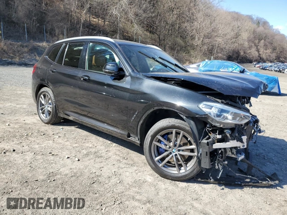 2019 BMW X3 xDrive30i with VIN 5UXTR9C54KLR05467, listed as a Copart auction lot 52189765 with Not Provided miles and Salvage Title. Bid and sale history available at DreamBid. Image 4.