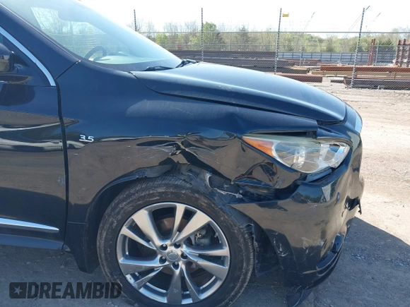 2015 Infiniti QX60 with VIN 5N1AL0MM7FC521714, listed as a IAAI auction lot 41897689 with 186,610 mi miles. Bid and sale history available at carsss.com. Image 6.