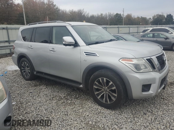 2018 Nissan Armada SL with VIN JN8AY2NC5J9550033, listed as a Copart auction lot 82569174 with 187,516 mi miles and Salvage Title. Bid and sale history available at carsss.com. Image 4.